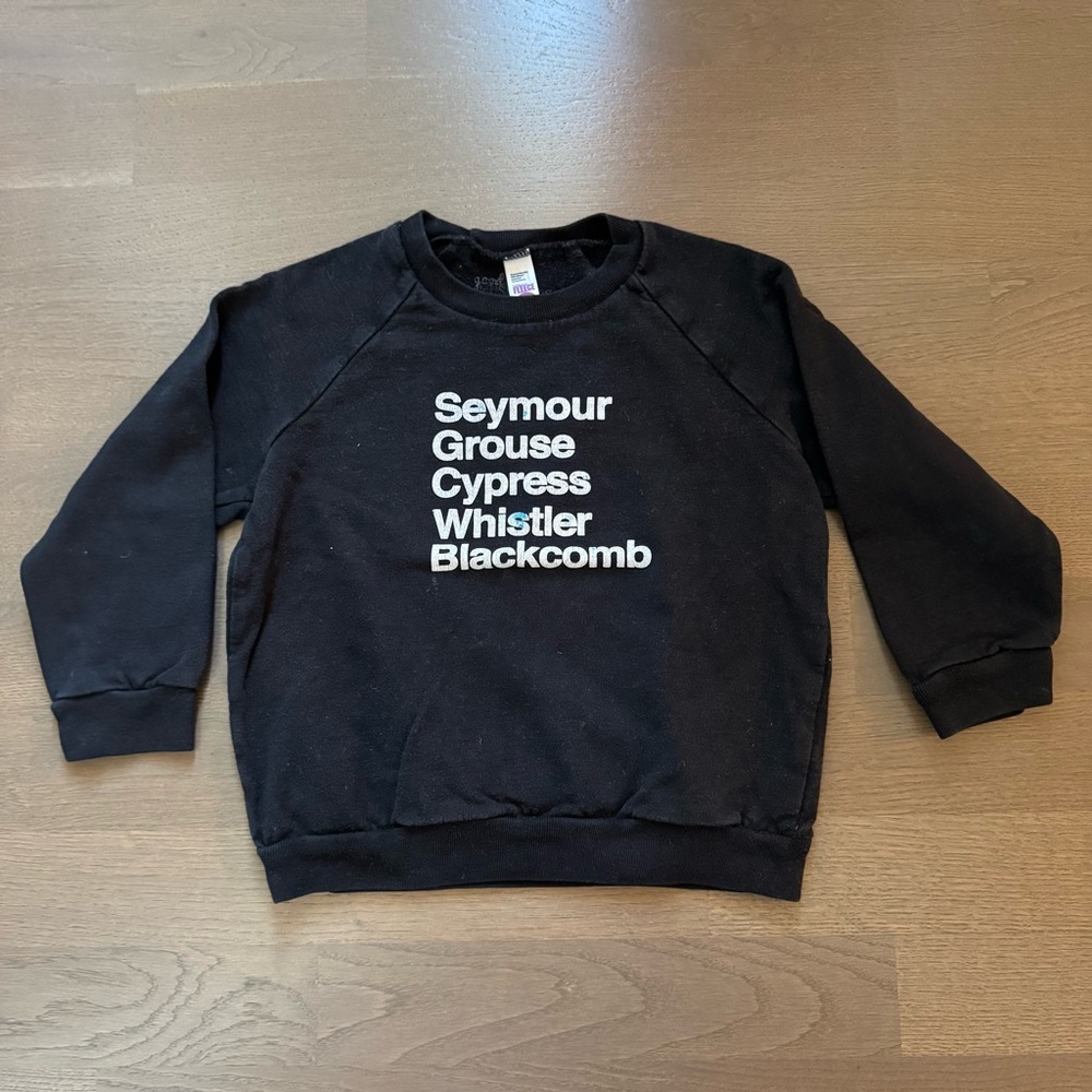 Ski Mountains kids crewneck sweater